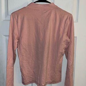 Women's Pink Long Sleeve Top